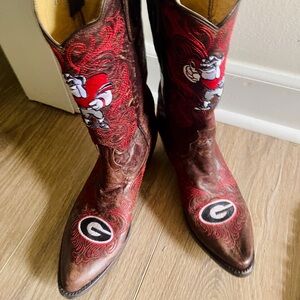 UGA Gameday Cowboy Boots Sz 7.5